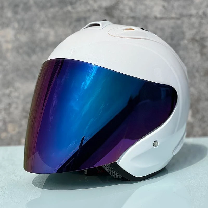 

Ram4 Bright White Half Helmet Motorcycle Off-Road Summer Helmet Downhill Racing Mountain Cross Casco Capacete Men and Women