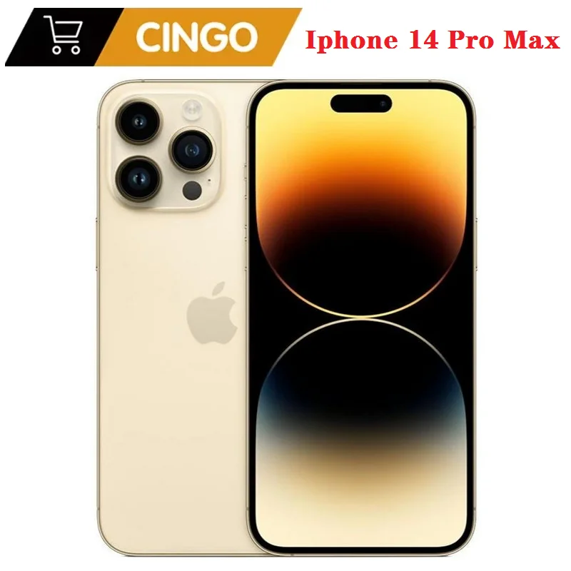 99% новый мобильный телефон iPhone 14 Pro Max Dual eSIM/1SIM+ 1eSIM 128/256 ГБ ПЗУ 6 ГБ ОЗУ 6,7 дюйма, оригинальный сотовый телефон Retina OLED Face ID NFC A16