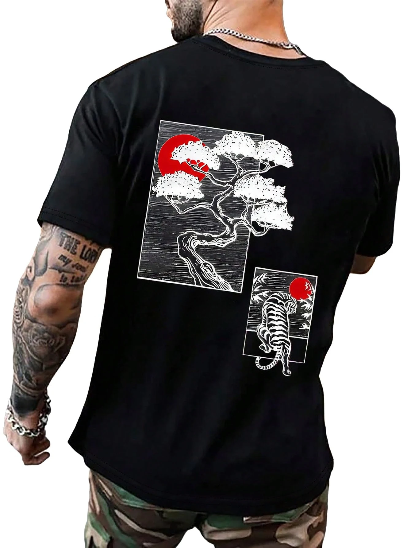 تي شيرت رجالي مطبوع عليه رسومات يابانية بأكمام قصيرة تي شيرت كاجوال برقبة دائرية تي شيرت جرافيك تي شيرت كبير الحجم قمصان هاراجوكو