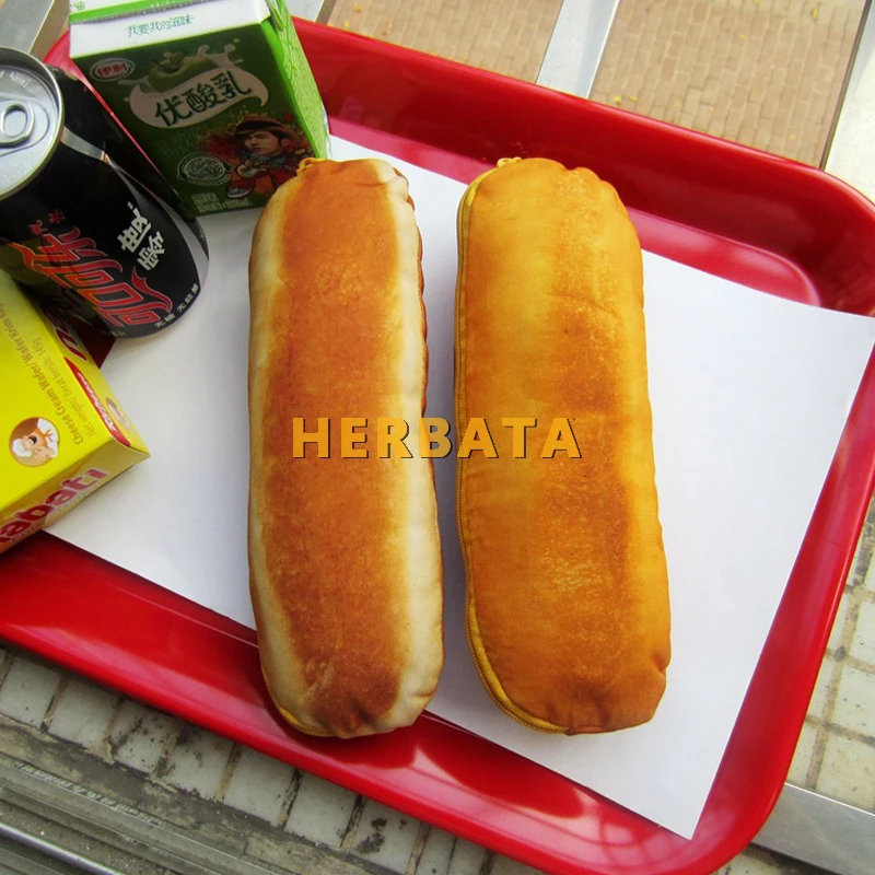 Simulate bread idea pencil case stationery admission package multifunction pen bag purse handbag school supplies Cartuchera