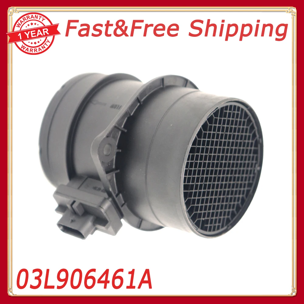 

Автомобильный датчик расхода воздуха подходит для AUDI A1 A3 A4 Q5 для VOLKSWAGEN GOLF JETTA PASSAT 03L 906461 A 03LL90646A 0281002956