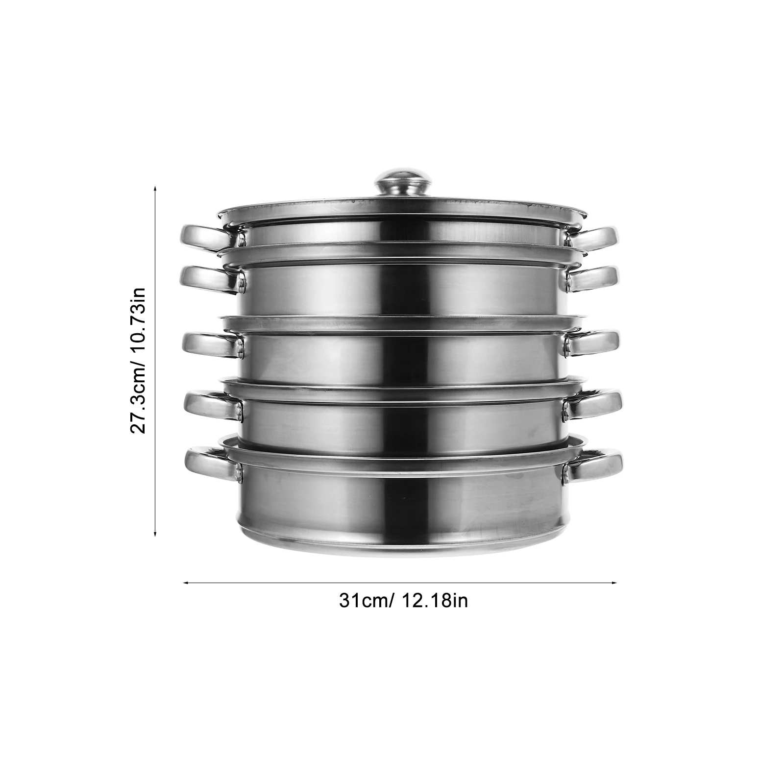 

Stainless Steel Steam Pot Multifunctional Stockpot Soup Cookware Practical Steamer Kitchen Accessories Family Cooking