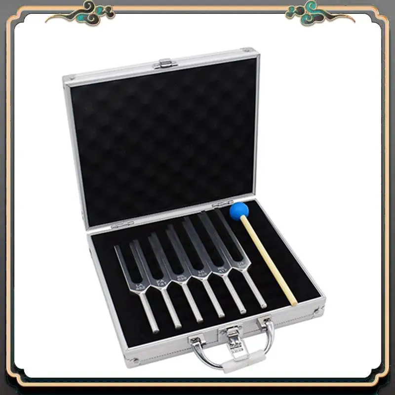 

6Pcs/Set Tuning Fork Sound Vibration Therapy Chakra Steel Music Kit Healing Sound Vibration Therapy Easy To Use