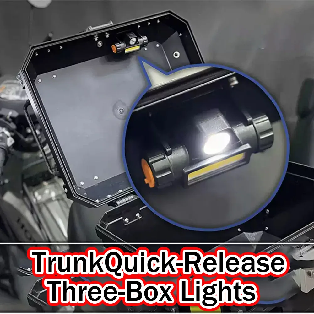 

Quick Release Motorcycle Trunk LED Light Dual Mode COB Spotlight for ADV Scooter Electric Touring Instant Cargo AreaIllumination