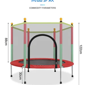 Trampolim interior com rede protetora para adultos crianças pulando cama ao ar livre exercício Fitness equipamentos flexíveis 10 principais vendas salto trampolim - №1