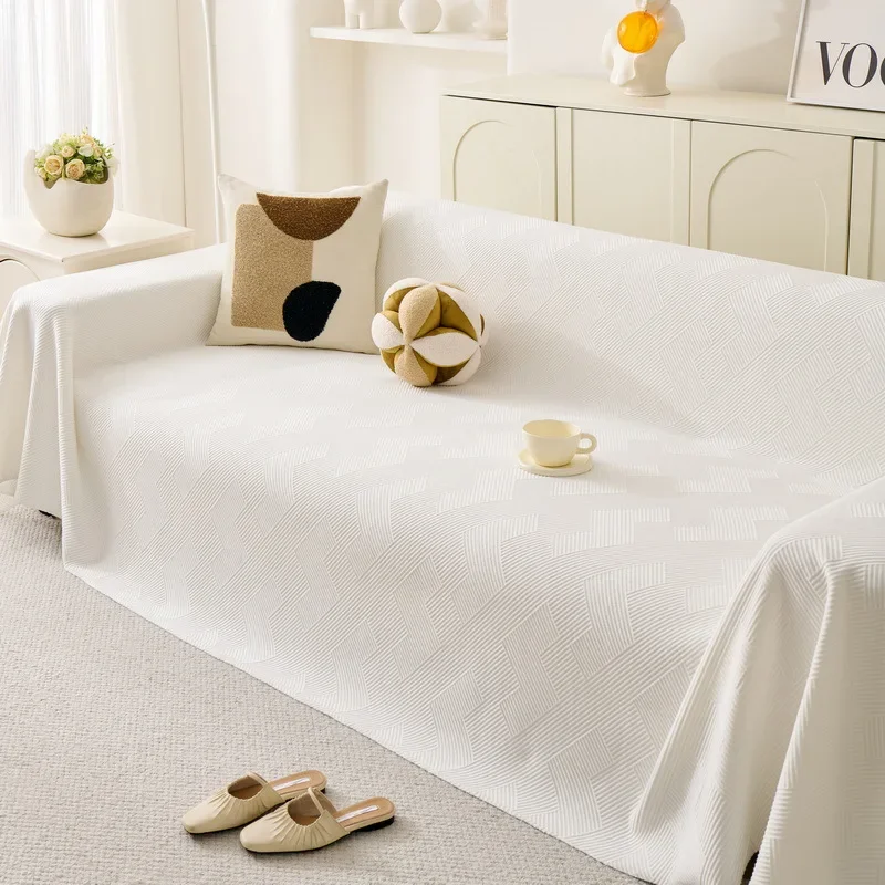 

Утолщенное диванное полотенце из синели для гостиной, однотонное одеяло для кемпинга, чехол для диванной подушки, всесезонный, универсальный, все включено