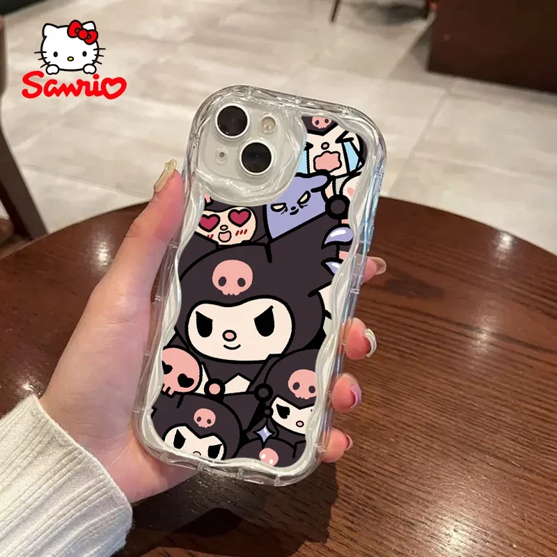 Sanrio Mobile Phone Shell Iphone15 Pro Girls Phone Case Hellokitty Cartoon for Iphone Iphone Case Kt Brithday Gift