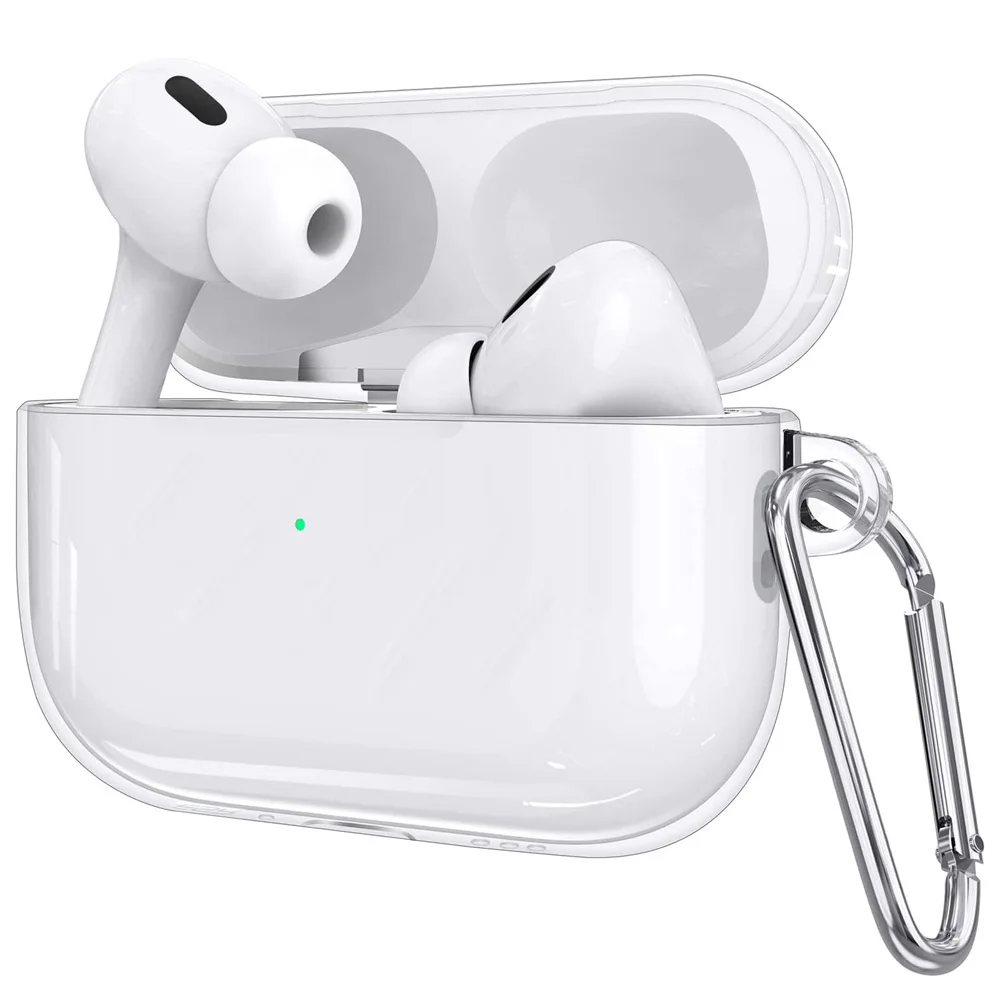 Clear Soft TPU Earphone Case with Lanyard Strap for AirPods Pro 2 2022 2nd Generation Air Pods 3 2 1 3rd Gen Cover Accessories