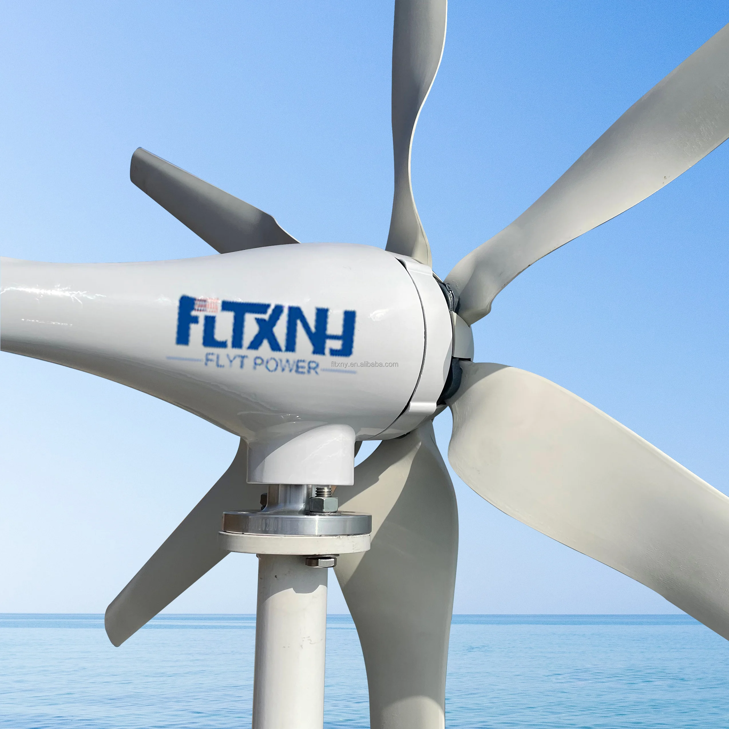 Free Energy Power 800w 12v Horizontal Wind Turbine Power Generator 6 Blades with Mppt Controller for Home Use Project