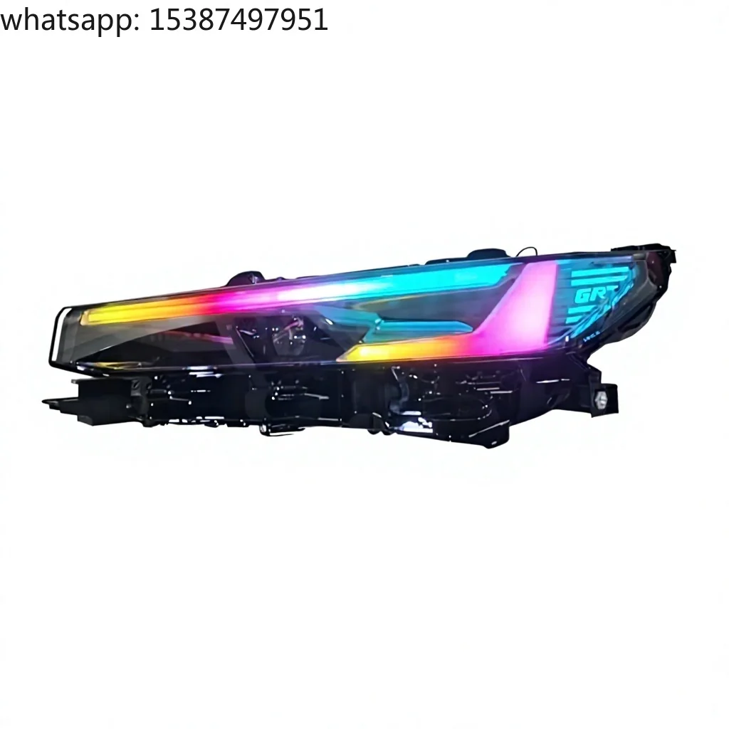 For RGB LED Headlight DRL for Toyota Hilux Travo 2026+ High Low Beam Head Lamp Dynamic Signal Daytime Running Lights