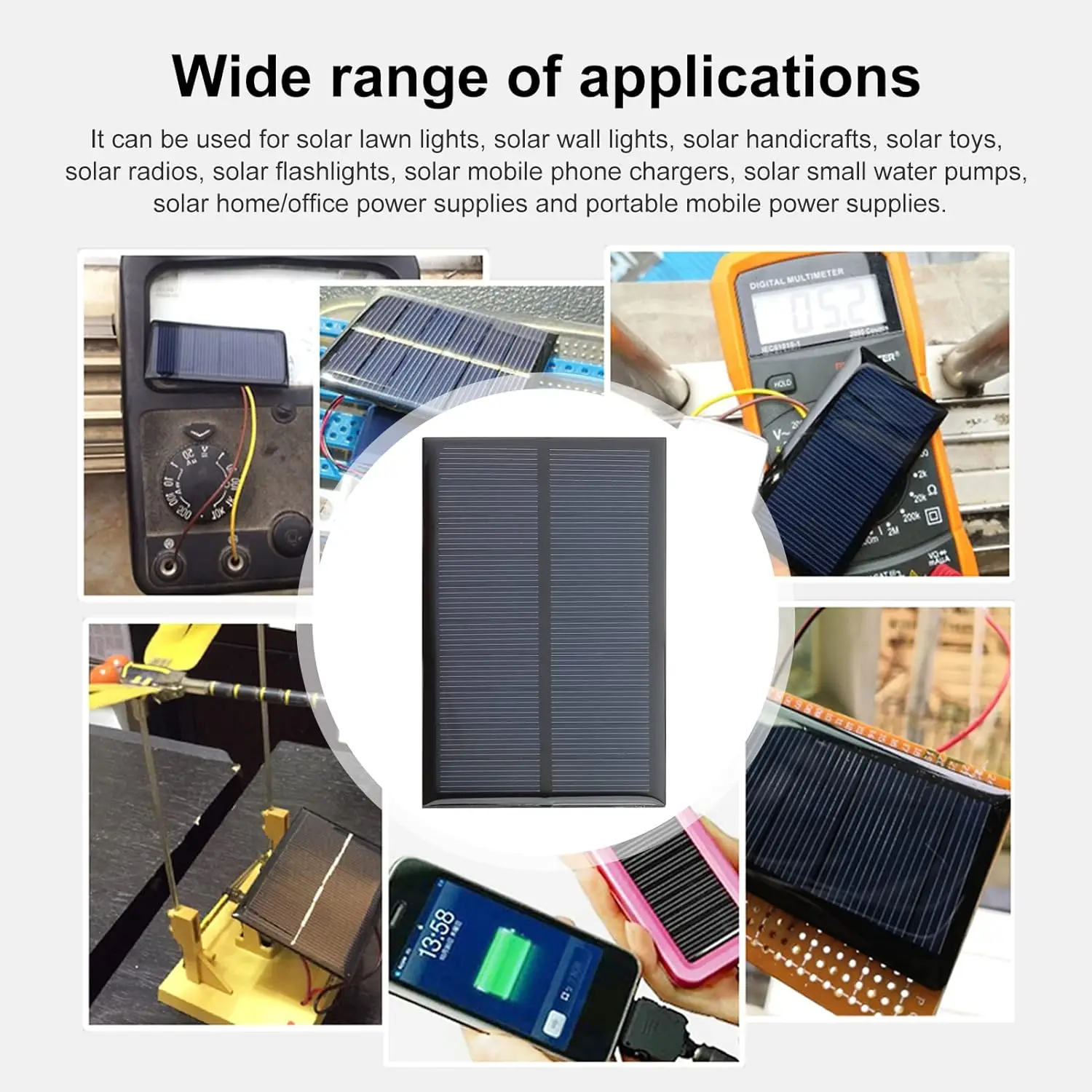Ultimate Green Energy Mini Solar Panel for Educational STEM RC Car kit 5V 1W Solid Solar Plate image 4