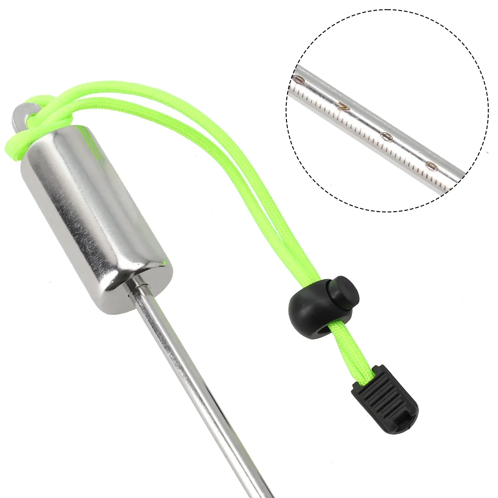 High Quality Diving Pointer Rod 31.5*2.5CM Stainless Steel Underwater Probe White/black/orange/yellow With Hand Strap