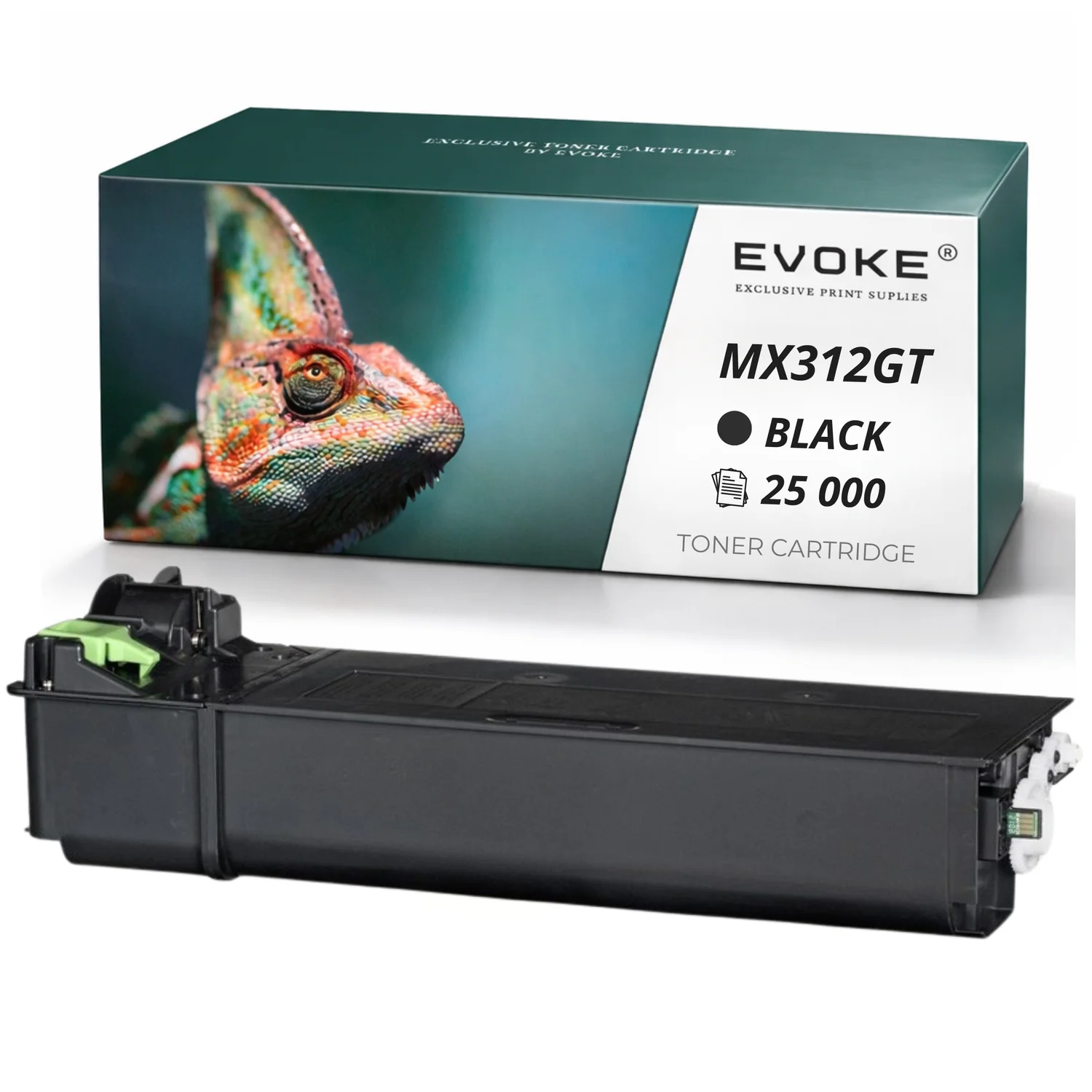 Evoke Compatibele Toner voor Sharp Mx-312Gt Mx312Gt Zwart 25000 Pagina's Mx-M260 Mx-354N Mx-M264N Mx-M314N Mx-M310