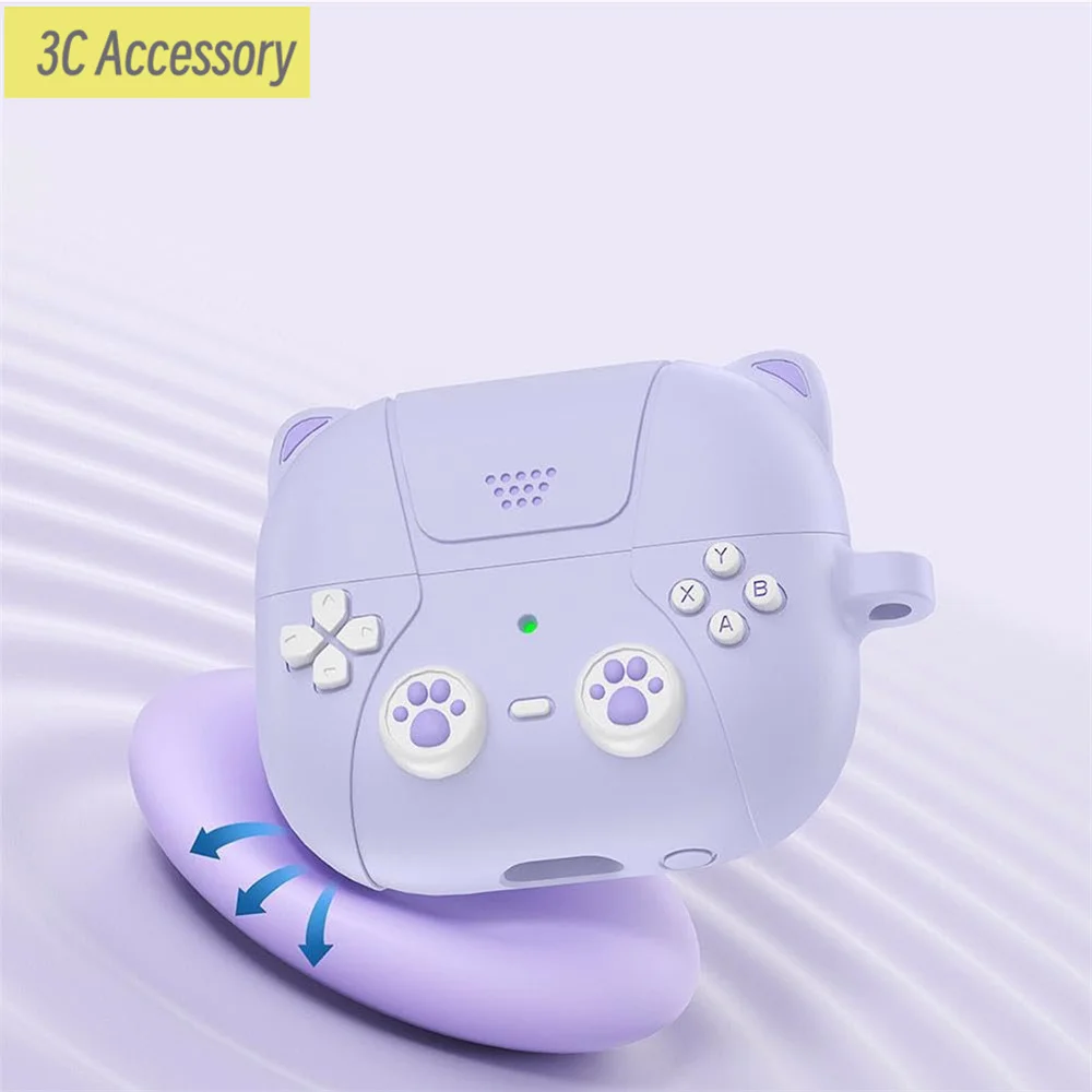 Capa de silicone macia para Samsung Galaxy Buds, 3D Cartoon Case, Fone de ouvido bonito para Buds 2 Live FE Buds 3 Pro, Novo, 2024