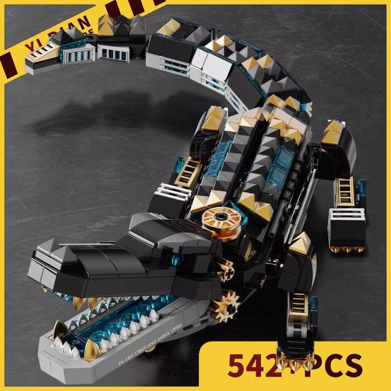 Mechanical Animal Building Bricks MOC Sets Creative Mecha Owls Blocks Children Toys Cyberpunk Crocodile 3D Model Adult Boy Gifts