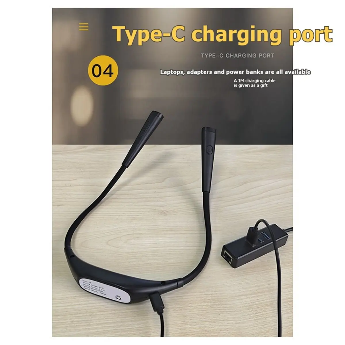 belong 4 Color Temp 5 Brightness Book Light for Eye Protection, Adjustable Angle & Soft Arm, Ideal for Reading/Crafts