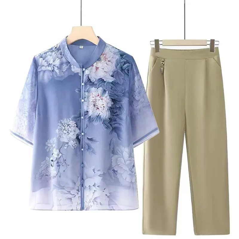 

Корейские модные футболки для мам среднего возраста, большие размеры 5XL, 2021, женская шифоновая футболка, весна-лето, женский кардиган для отдыха, блузка, топы