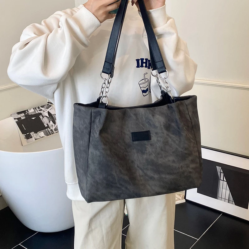 

Высококачественная женская кожаная сумка через плечо, элегантная сумка через плечо, роскошная дизайнерская сумка-тоут для шикарного пригородного образа