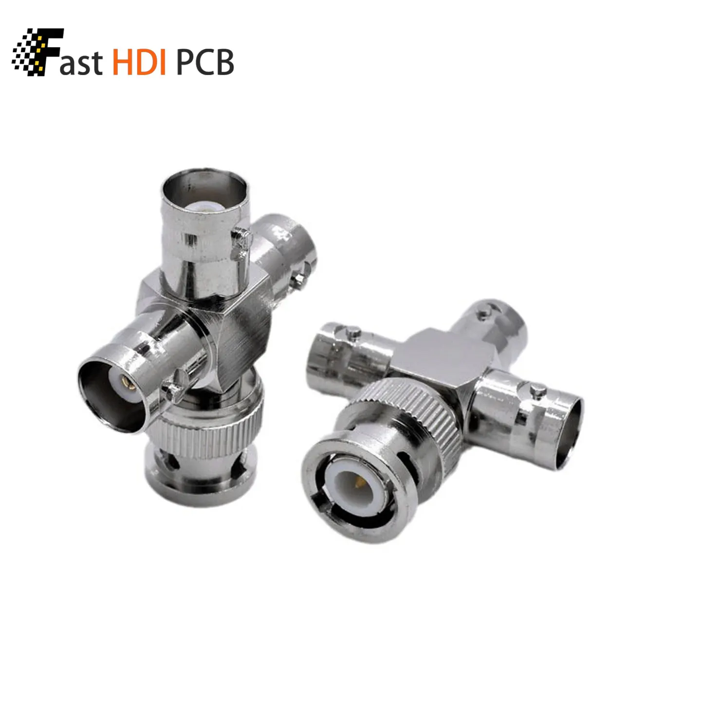 BNC 1 Male to 3 Female Adapter BNC-JKKK 50 Ohm 4-Way Splitter Connector for Oscilloscope RF Video CCTV Signal Distribution