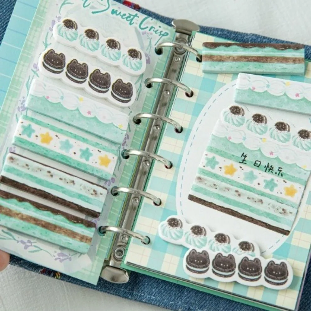 180 Uds. Etiqueta adhesiva de la serie Kawaii Cake Shop, pegatina autoadhesiva para álbum de recortes con apariencia de pastel, pegatina para mensaje