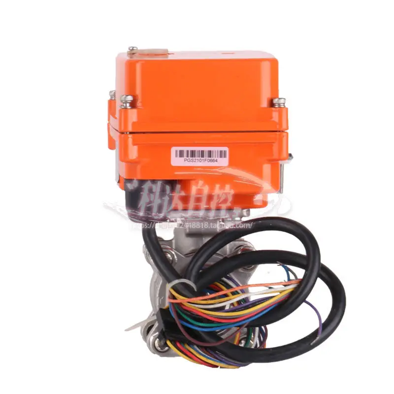 0-10V 4-20ma Micro Electric Ball Valve Proportional Flow Control Valve DN8 10 15 25 32 40 50