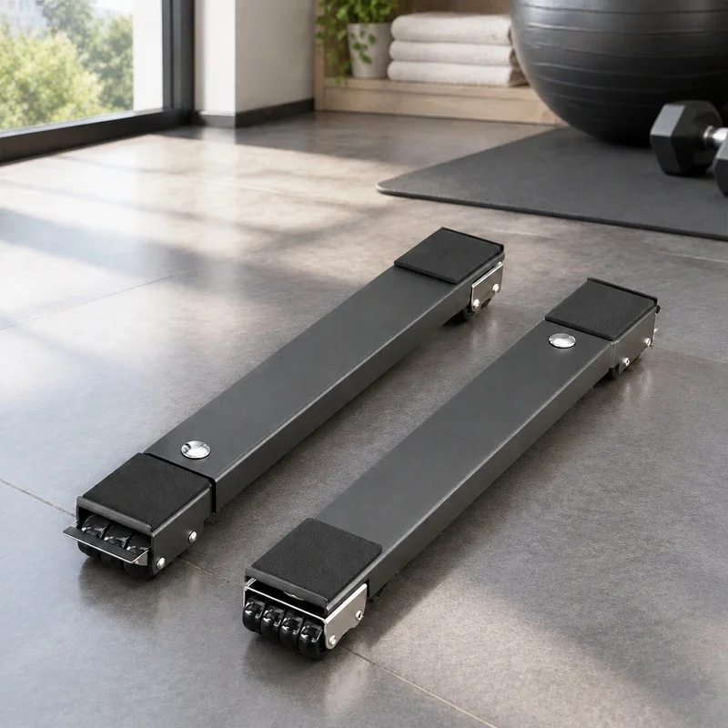 Set of 2 Heavy-Duty Appliance Dollies Featuring 24 Swivel Wheels and Adjustable Platforms for Easy Furniture Transport
