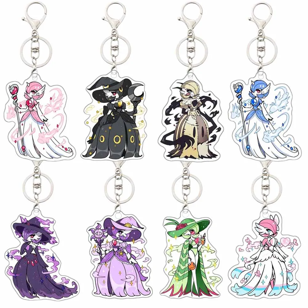 Pokemon Espeon Umbreon Sylveon Mewtwo Mimikyu Gardevoir Creativity Key Chain Bag Pendant Decoration Acrylic Keychain Accessories