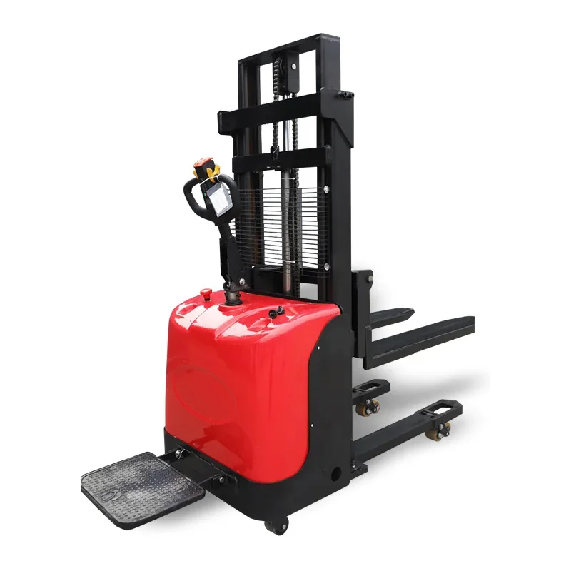 

Load capacity 1.5 tons Station drive electric forklift stacker hydraulic lift loading and unloading truck handling 1 ton 1.5