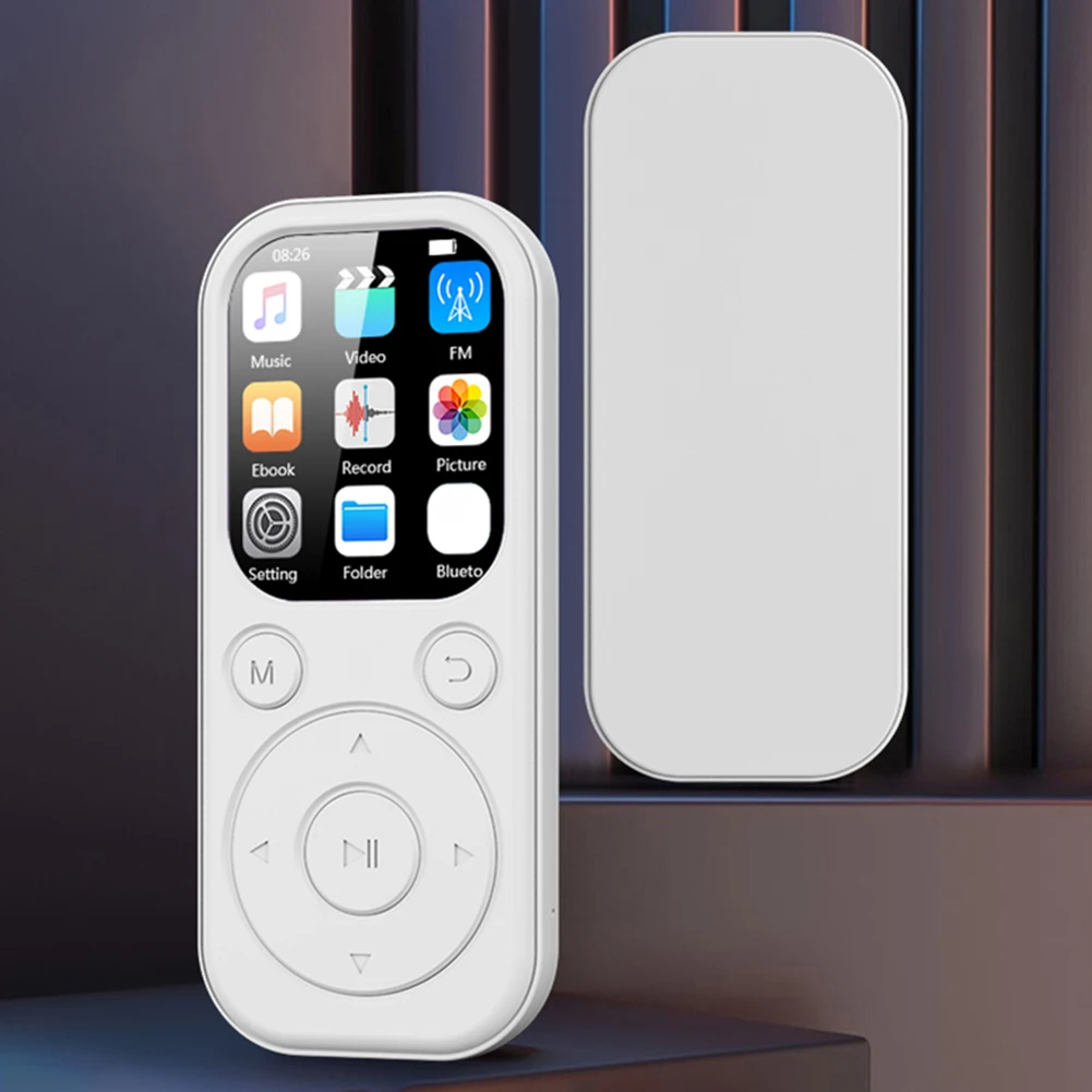 متوافق مع بلوتوث 5.4 MP4 وكمان 2.01 بوصة IPS شاشة مشغل MP3 محمول مشغل الصوت دعم راديو FM تسجيل الكتاب الإلكتروني