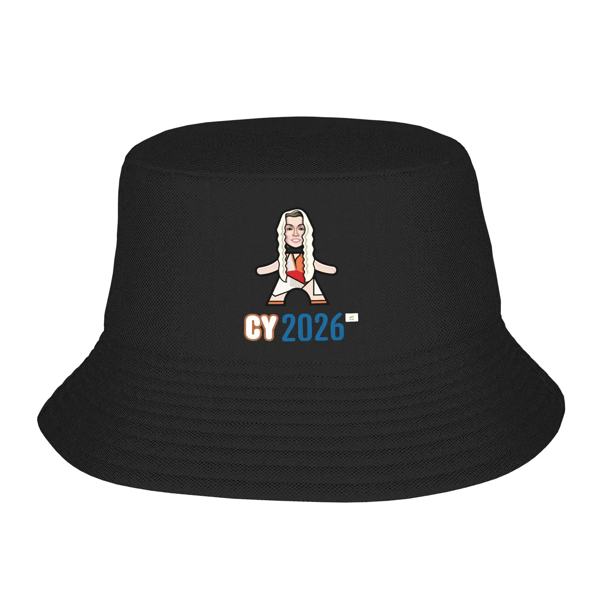 Casquette de pêcheur Eurovision 2026 de Chypre, cadeau pour hommes et femmes, casquettes de loisirs mignonnes pour la protection UV en extérieur