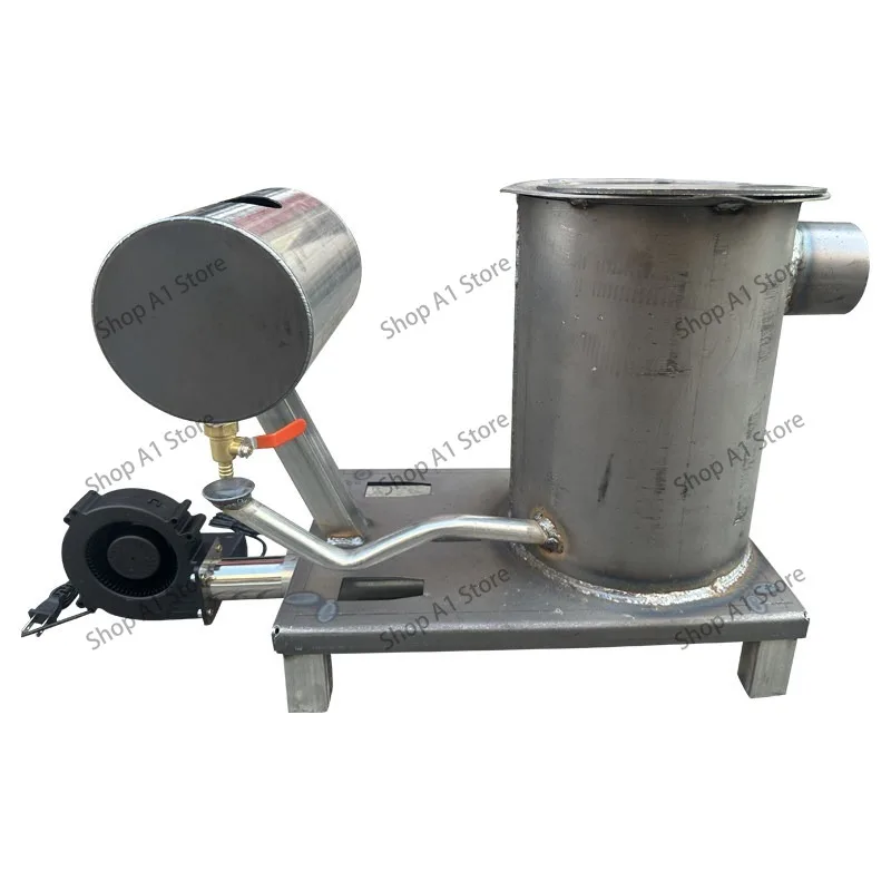 New waste oil burning stove, warm air hot blast stove for heating, cooking, farming, vegetable greenhouses to increase