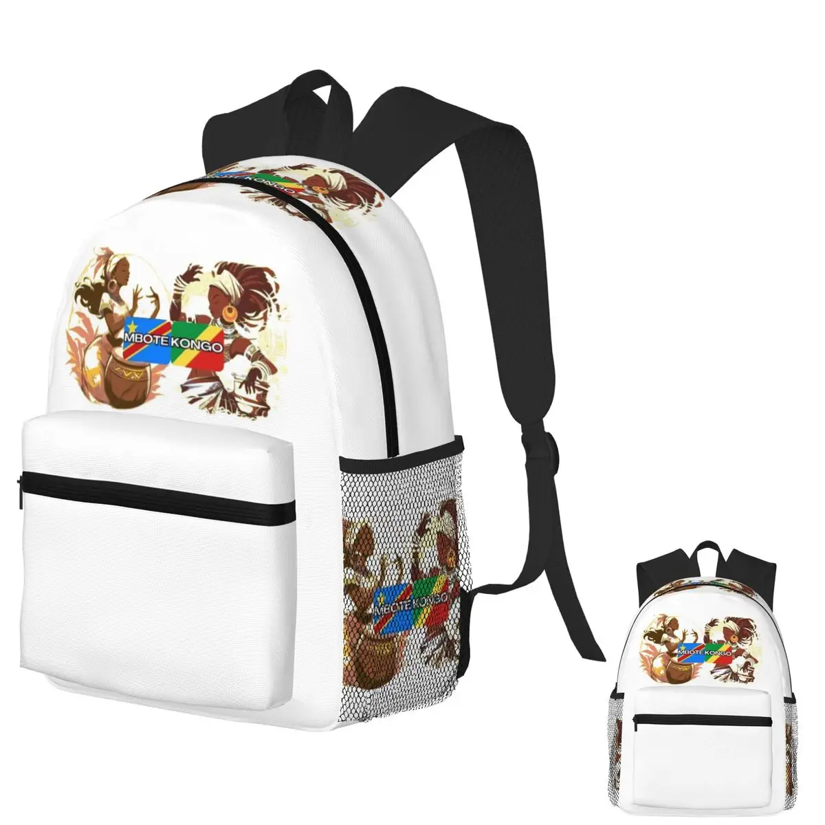 

MBOTE KONGO Student Backpack School Bag Hiking Travel Daypack for Boys Girls Fashion Bookbag Shoulder Bags