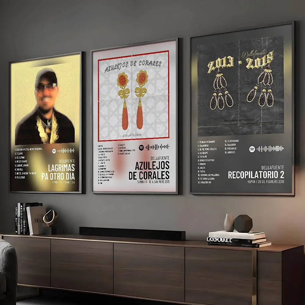 Sänger Dellafuente Poster Klebrige Wandkunst Druck Wasserdicht Zuhause Wohnzimmer Schlafzimmer Bar Ästhetisches Dekor