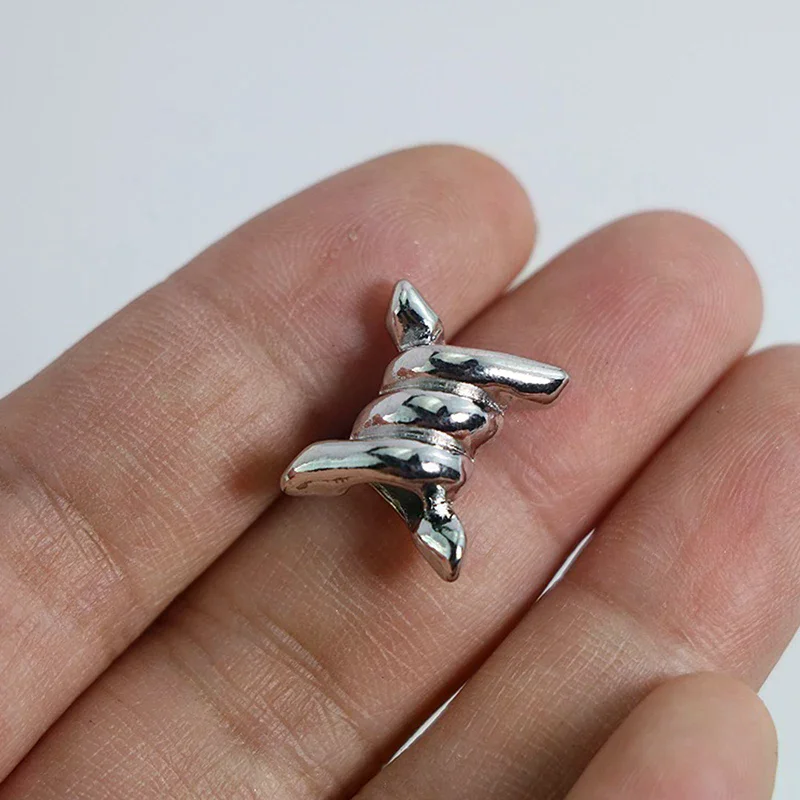 /HTF/Fashion Vintage Thorns Gothic Charms Alloy Pendants For Jewelry Making Small Pendant DIY Handmade Accessories 10PCS