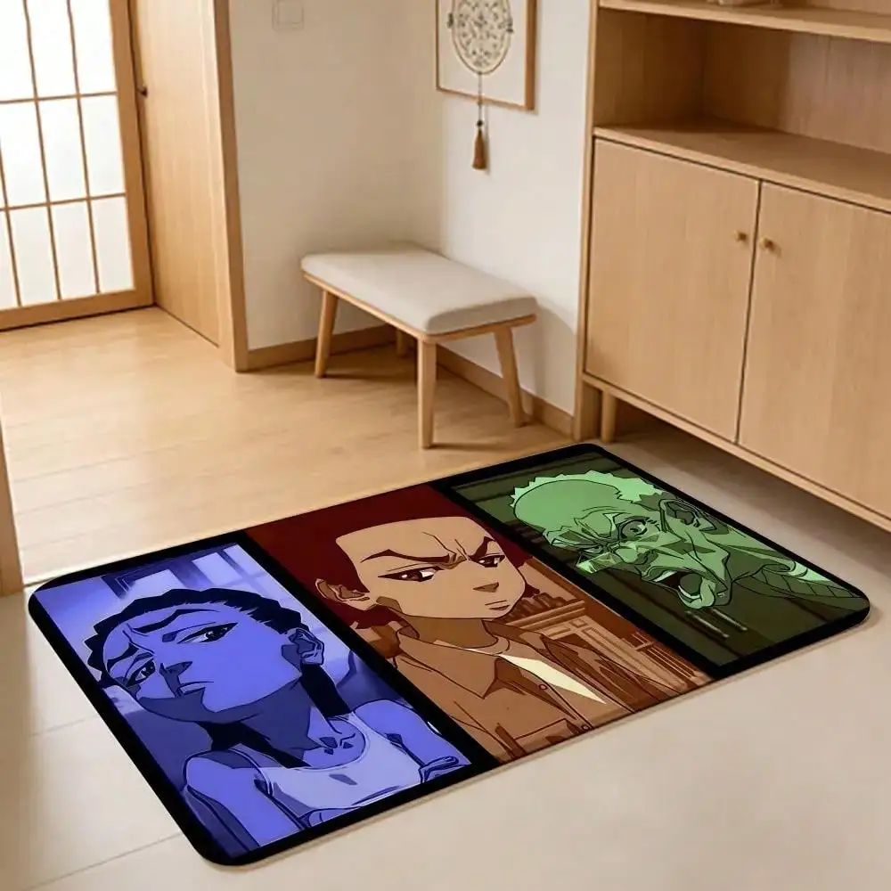 ANIME T-The Boondocks Floor Mat Absorbent Floor Mat Non-Slip Entrance Rug For Bathrooms Restrooms And Toilets