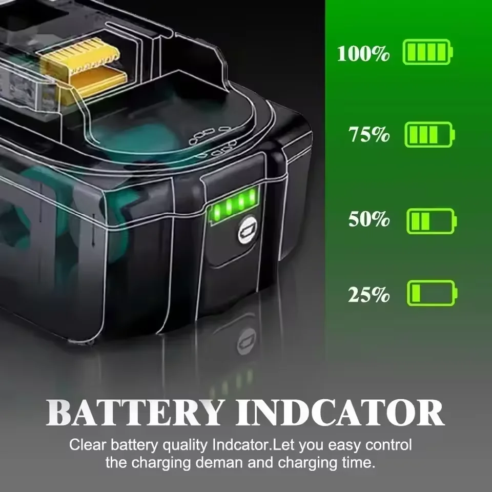 Makita original 18V 9.0Ah large-capacity tool battery,and the lithium battery replaces LXT BL1860B BL1860 BL1850Equal model.