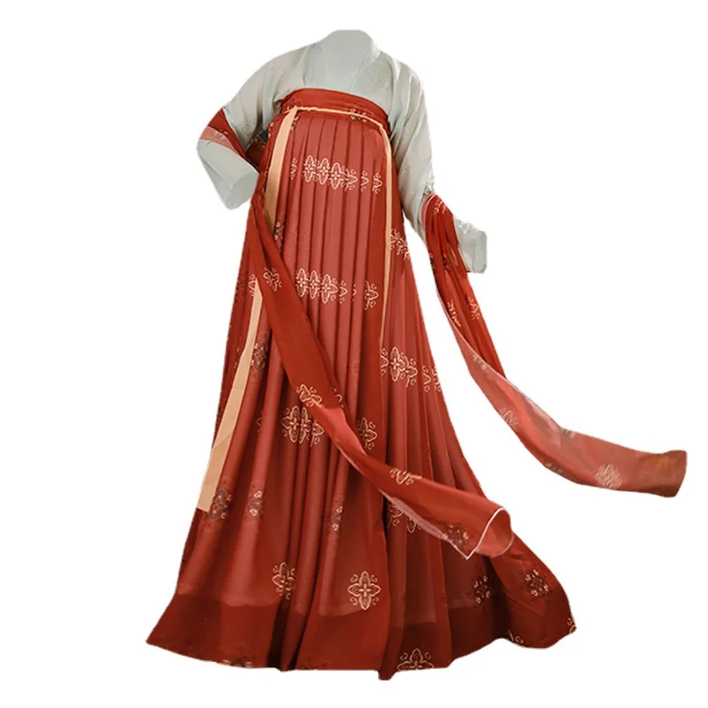 Exquisite Hanfu Qixiong Confucian Dress for Women Restores the Tang Dynasty Style Elegant and Airy for Spring and Summer