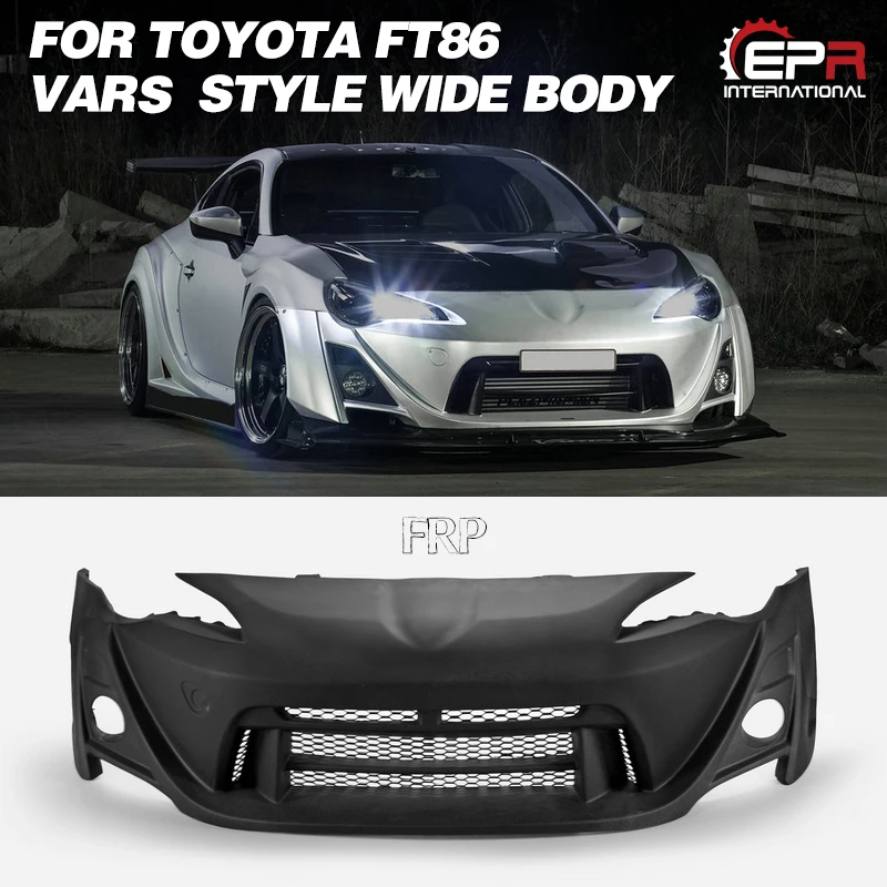 

For FT86 Front Bumper - VRS Style Wide Body, Exterior Mod Component, Sporty Wide-Track Front Look