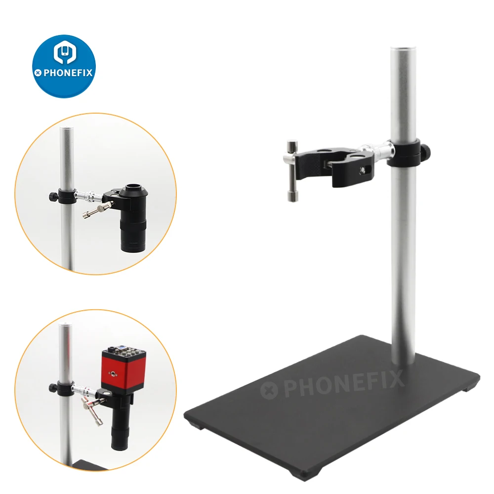 

Aluminum Alloy Stand Microscope Stand Holder Bracket 360 Degree Rotating Adjustable Super Clamp For Electronic Video Microscopio