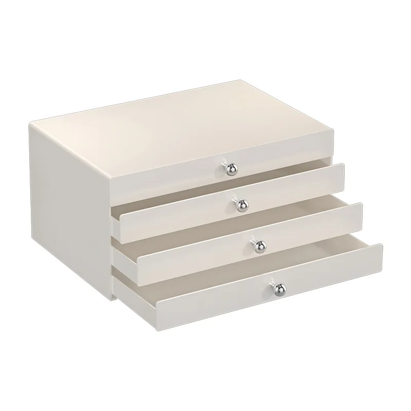 

Cosmetics Storage Box Premium Sense Desktop Skin Care Dust-proof Household Large Capacity Dresser Jewelry Shelf