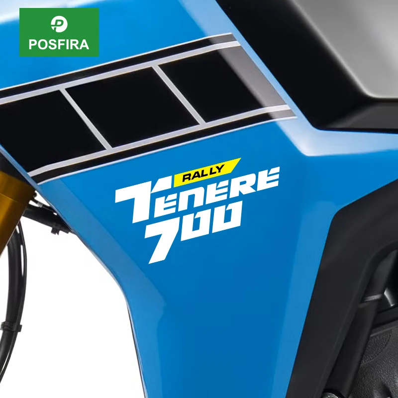 POSFIRA Motorcycle Fairing Stickers Vinyl Decal for Yamaha Tenere 700 Tenere700 Rally 2025-2026 Motorbike Decoration Accessories