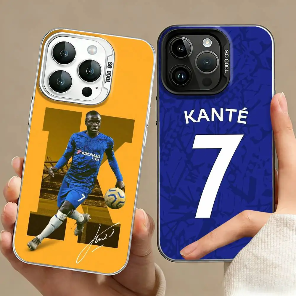 The engine N'Golo K-Kante    Phone Case For iPhone 17,16,15,14,13,12,11 Plus,Pro Max,XS,Colored silver phone case