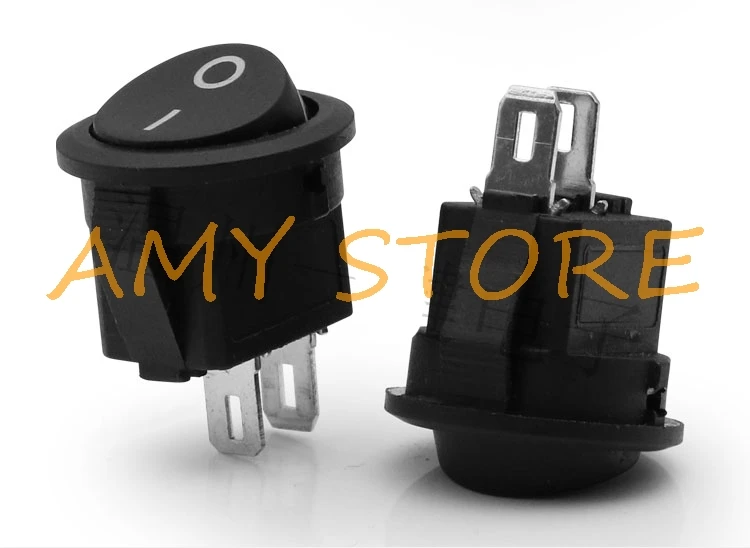 5pcs Household Coffee Maker Pot 2 Position 2Pin 3Pin Boat Rocker Switch Mount 15mm KCD1-204-3P GRN Red BLK 3A 250V 6A 125V KCD11