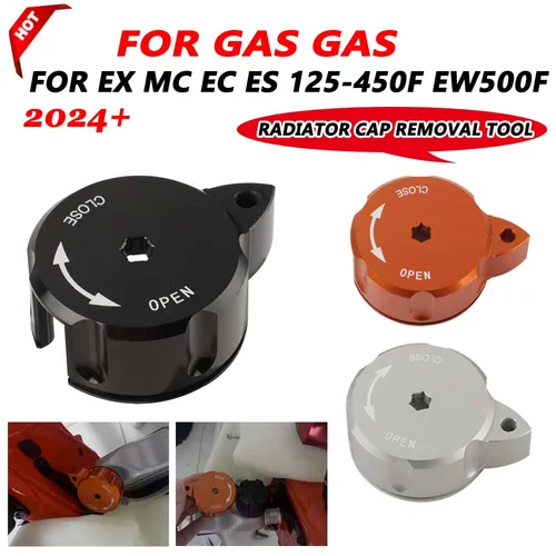 Para GasGas EX MC EC ES 125 250 300 350 450 500 250F 300F 350F EW500F 2024 ES350 accesorios de motocicleta herramienta de extracción de tapa de radiador
