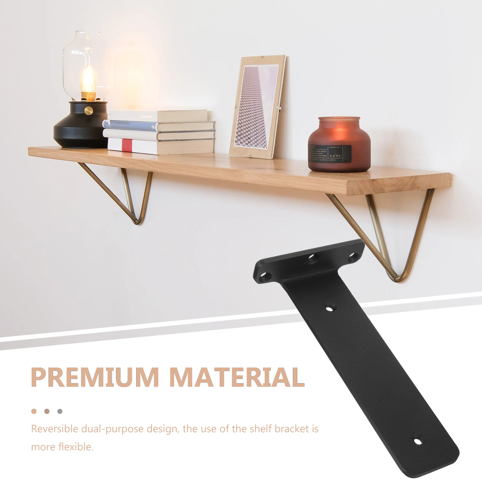 

Invisible Bookshelf Brackets Wall Mount Floating Shelves Heavy Duty Iron Bracket Decorative Shelf Support Storage Solution For