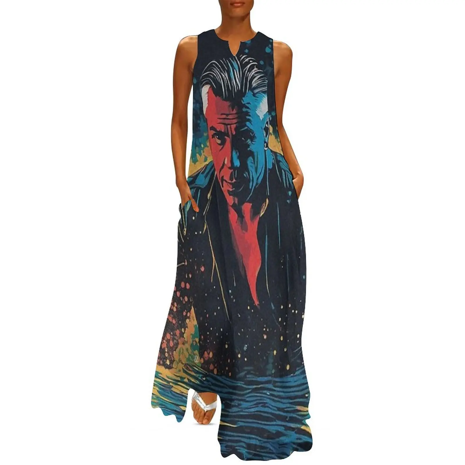 

In Funken versunken steh ich in Flamen Long Dress women's summer dress 2025 dresses for women Summer dresses for women