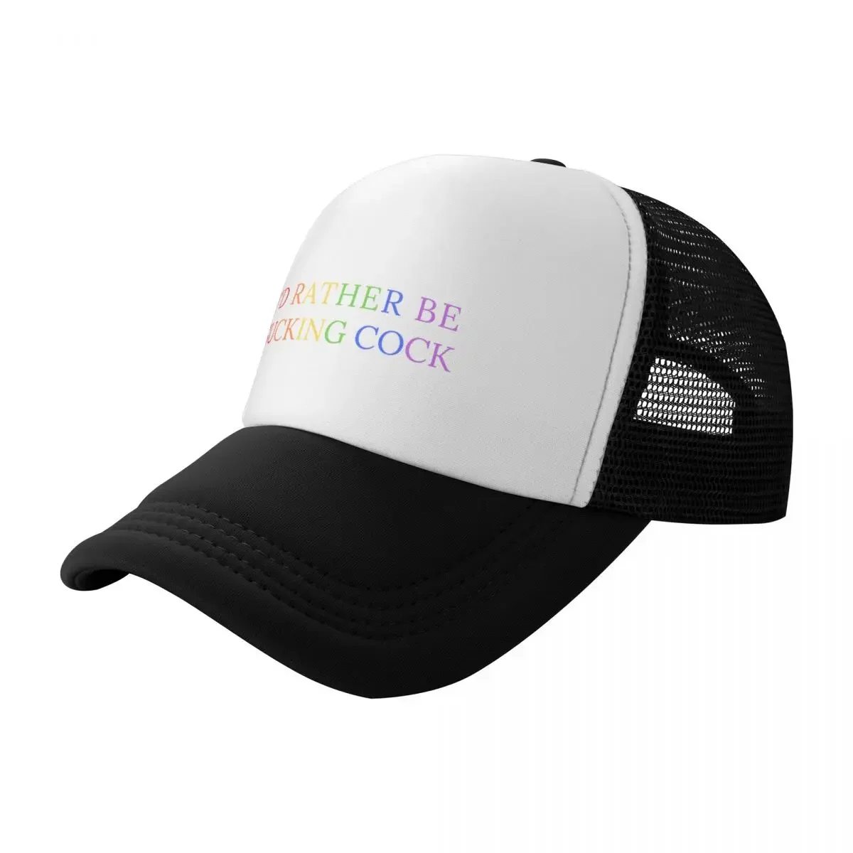 I'd Rather Be Sucking Cock Queer Pride Colours Baseball Cap Beach Bag Sunscreen birthday Hat Man For The Sun Man Women's