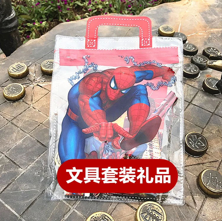 مجموعة أدوات قرطاسية دمى التحالف المنتقمون ، ممحاة ، قلم رصاص ، ماكينة حلاقة ، دفتر صغير ، جائزة المدرسة الابتدائية ، هدية رياض الأطفال