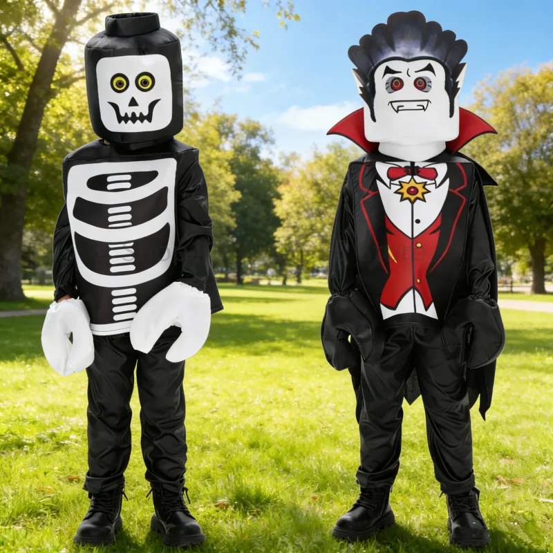 

enfant Ninja Costume Unisex Carniva Vampire Cosplay Outfit Role Play Party Skeleton Full Set niño World Book Day Stage Clothes