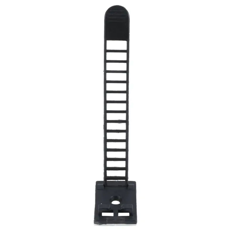 Y51A-200Pcs 2 Sizes Adjustable Self-Adhesive Nylon Cable Straps Cable Ties Cord Clamp For Wire Management, Large And Small